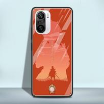 Grūdinto stiklo dėklas Xiaomi Redmi Note 10 8 9 Pro 9S 10S 8T 9C K40 9A 7 8A K20 prabangus telefono dėklas Funda Genshin Impact žaidimas Mi 9T blue