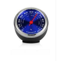 Car Interior Mini Quartz Clock Hygrometer Thermometer Dashboard Ornament 40 Mm Car Clock Watches Bag Analogue Temperature Display Clock Temperature version mėlyna