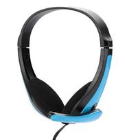 1 vnt. vienos skylės kompiuterio ausinės universalios laidinės ausinės mėlyna