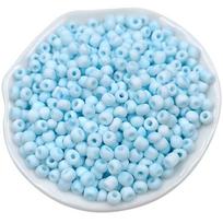 High quality Fashion Cream Rice Beads Matte 100/200pcs 3/5mm Necklace DIY Earrings Bracelet Jewelry Beaded Material Handmade Accessories 3mm mėlyna