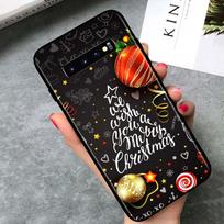 Merry Christmas for Samsung Galaxy S21 Ultra Plus Note 20 10 9 8  S10 S9 S8 S7 S6 Edge Plus Black Phone Case Samsung S8 Plus white