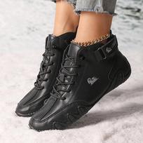 Men'S Fashion Lefu Shoes Luxury High Top Cotton Shoes Winter Anti Slip Lightweight Hiking Casual Shoes 2024 46 juoda