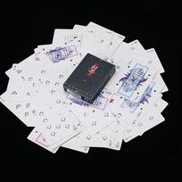Žaidimo kortų kaladė Įmantri pjaustymo treniruočių kaladė Black Core pokerio kortelių magiškos praktikos reikmenys juoda