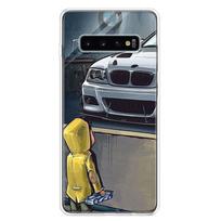 Berniukas mato sportinį automobilį JDM Drift dėklas telefonui Samsung Galaxy A51 A71 A50 A70 A40 A30 A20E A10 A41 A31 A21S A11 A01 A6 A8 + A Samsung A9 2018 black
