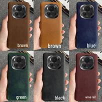 Genuine Crazy Horse Leather Case for Honor Magic 3 Pro – Stylish and Protective Cover Honor Magic 4 vyno raudonos spalvos