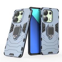 Magnetinis dėklas Xiaomi Redmi Note 13 Pro Plus 5G 12 Pro+ 12S dangtelis su žiedu-stovu, laikikliu, korpusas, verslo, pilnos apsaugos dangtelis Redmi Note12Pro Plus mėlyna
