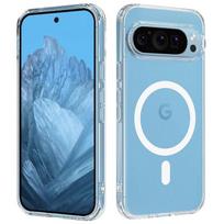 Plonas skaidrus „Google Pixel 9 Pro XL“ dėklas Magnetinis skaidrus „Magsafe“ apsauginis dangtelis, skirtas „Google Pixel 9 Pro“ Pixel 9 Pro gryna