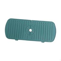 Virtuvės kriauklės maišytuvas, muilinė, džiovinimo kilimėlis - rinkinys Green 35cm gray