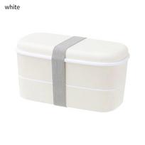Double Layers Bento Box Eco-Friendly Lunch Box Food Container Kitchen Accessories Microwavable Dinnerware Lunchbox balta