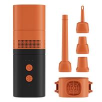 Portable Air Pump 5kPa Electric Pump for Inflatables 20W 6000mAh Power Bank Rechargeable Pump with K23527-2 black