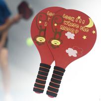 Badmintono raketės Trys Plaukų raketės Sportas Paplūdimio žaidimai Parkas Kiemo žaidimas Kiemo kamuolys raudona