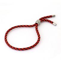 Adjustable Stainless Steel Slip Bracelet Colorful Braided Milanese Rope Four Colors Plaid Couple Jewelry Gift for Men and Women