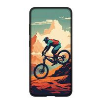Telefono dėklas, skirtas Samsung Galaxy S24 S23 iPhone 15 14 Xiaomi Redmi Note 13 12 11 8 10 9 Pro Max X XR OPPO Huawei Mountain Bike Cycling Art plakato viršelis for Samsung Galaxy A32 5G rausvai ruda