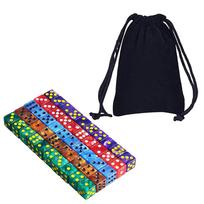 50Pcs/set Six Sided Acrylic D6 Dices Square Corner Polyhedral Dices Board Game Engraving Colorful Dices Educational Toy black
