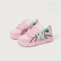 Summer New Hong Kong Style All-Match White Shoes Women's Mesh Color Matching Thick-Soled Casual Sneakers Women's 36 rožinė