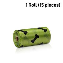 Pet Poop Bags Disposable Dog Waste Bags, Bulk Poop Bags with Leash Clip and Bone Bag Dispenser Bags with Gone Prints