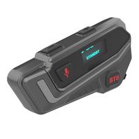 Motociklo BT ausinės, motociklo šalmo domofonas, BT 5.1 didelės raiškos HIFI stereofoninis garsiakalbis, juoda
