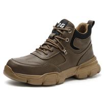 Labor Insurance Shoes Men's Anti-smashing and Anti-piercing Steel Baotou Work Shoes Deodorant Lightweight Soft Sole Construction Site Safety Shoes 38