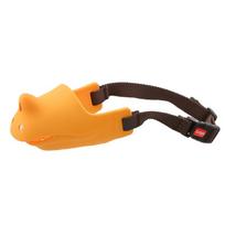 Pet Dog Muzzle Rhino-shaped Muzzle Anti-barking and Anti-bite Pure Silicone Small and Medium-sized Dogs Mouth Blocking Tool S10-13CM geltona