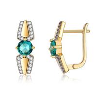 Earrings Zircon Earrings Women's Green Lady Style Stud Earrings Women's Accessories
