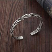 New Twisted Woven Bracelet Neutral Retro Thai Original Handmade Exquisite Unique Opening Bracelet Gift