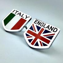 Prancūzija Vokietija, Italija, vėliava modifikuotas 3D automobilis tinkle Italy