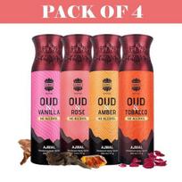 Ajmal Nealkoholinis Oud gintaro, rožių, vanilės dezodorantas kūno purškiamas kvepalai 200 ml Dovana vyrams ir moterims brown