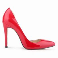 Nauji Moteriški Aukštakulniai Stiletai 11cm Seksualūs Lakuotos Odos Smailūs Pirštai Aukšti Kulniukai Pavasario Rudens Plonas Kulnas Raudoni Vestuviniai Juodi Darbo Batai 35 raudona