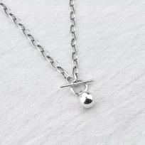 925 Sterling Silver Round Bead Thai Silver Pendant Necklace Clavicle Chain Geometric Necklace For Women Men Jewelry S -N566