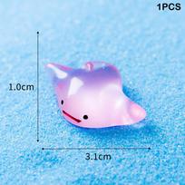Animacinis šviečiantis Manta Ray ornamentas mini švytintis gyvūnų pakabukas mikro sodas peizažas  pasidaryk pats  žaislai žuvų bako amatų dekoravimas