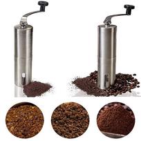 Coffee Bean Grinder Stainless Steel Hand Manual Handmade Grinder Mill Kitchen Grinding Tool gray