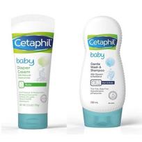 Cetaphil Galderma Baby švelnus prausiklis-šampūnas 230 ml ir kremas nuo iššutimų 70 g white
