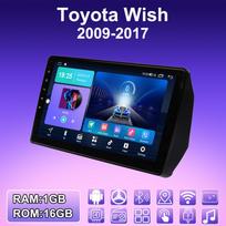 2 DIN Android Carplay Car Radio For Toyota Wish 2009-2017 Multimedia Player Head Unit Stereo GPS Navigation BT WIFI 2+32GB 1+16GB blue