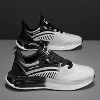 New Soft Comfortable Deodorant Breathable Popcorn Sports Casual Shoes Men's Shoes Oversized Fashion Shoes 46 black