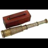 Jūrinis teleskopas Marine Pirate Spyglass su odine dėžute Pirate Spyglass