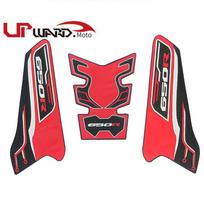 For Honda CB650R CBR650R - High Quality Motorcycle Tank Pad Sticker Oil Tank Protector Anti Slip Grip raudona
