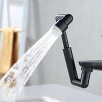 Apsaugos nuo purslų vandens išleidimo anga virtuvės maišytuvo filtras varis + ABS burbuliatoriaus antgalio pailginimas Mechanical arm (dual speed) white