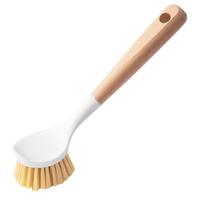 Medine rankena indų plovimo šepetys 24/26cm indų šepetys natūralus ilgas kotas indų šveitiklis virtuvė 24cm