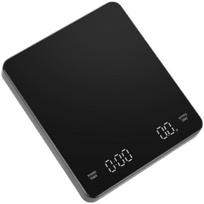 Virtuvinės skaitmeninės kavos svarstyklės su laikmačiu, neslystančiu LED ekrano dizaino USB įkrovimo espreso svarstyklės juoda