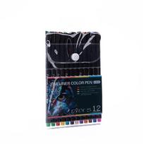 Tarptautinis 0,4 mm vandens pagrindo spalvinis piešimo rašiklis Hook Pen black