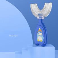 Sagit Manual U-Shaped Toothbrush For Children Oral Cleaning Toothbrush For Children S mėlyna