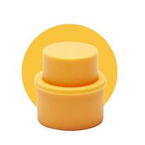 2pcs/Set Inflatable Cola Pump Air Tight Soda Cap Drink Sealer Beverage Saver Bottle Stopper 2pcs geltona