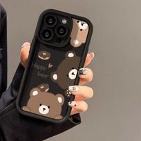 Telefono dėklas, skirtas iPhone 16 13 11 Pro Max iPhone 11 13 16 Samsung S24 Ultra Samsung A54 Redmi note 12 11 Infinix Case iPhone 7&8 juoda