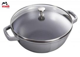 Wok - STAUB - 30 Cm - Fonte - Compatible Induction - Garanti à Vie