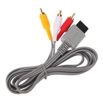 Wii AV į RCA sudėtinis garso ir vaizdo kabelis, skirtas Nintendo Wii – prijunkite Wii konsolę prie televizoriaus – 1,8 m balta