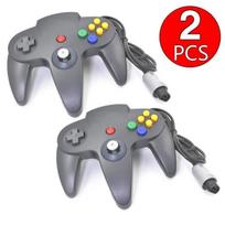 2 PCS New Long Cable Game Controller pour Nintendo 64 N64 Système Noir juoda