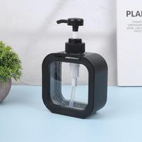 300/500 ml virtuvės skysto muilo dozatorius, tuščias pompinis šampūno buteliukas, indų ploviklio indas, vonios kambario dušo želė, skalbinių skysčio laikymo talpa 300ml juoda