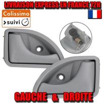 2 POIGNÉE DE PORTE INTERIEURE AVANT GAUCHE + DROITE compatible TWINGO 1993-2007 GRISE