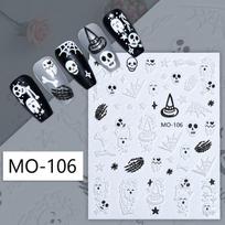 Helovino nagų dailės lipdukas, rožinis moliūgo figūros kaukolės Helovino juokingas 3D lipnus nagų lipdukas Halloween Relief Sticker 06 gray