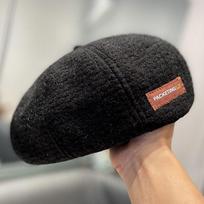 Plaid Beret Hats for Women French Berets Fashion Female Houndstooth Autumn Winter Beret M（56-58cm）